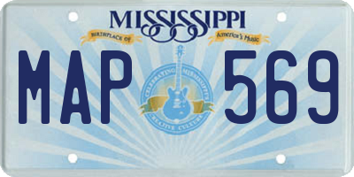 MS license plate MAP569