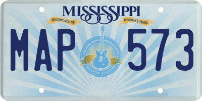 MS license plate MAP573