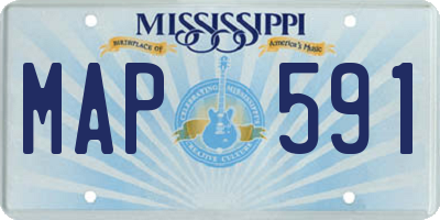 MS license plate MAP591