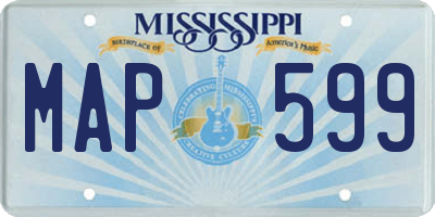 MS license plate MAP599