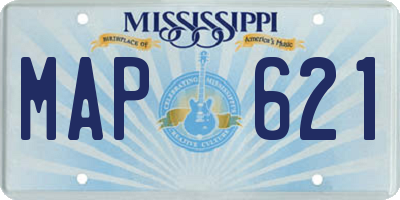MS license plate MAP621