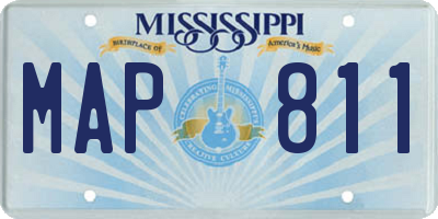 MS license plate MAP811