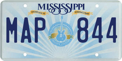 MS license plate MAP844