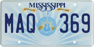 MS license plate MAQ369