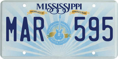MS license plate MAR595