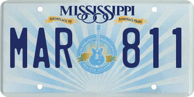 MS license plate MAR811