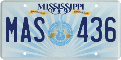 MS license plate MAS436