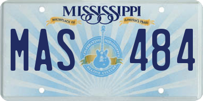 MS license plate MAS484