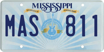 MS license plate MAS811