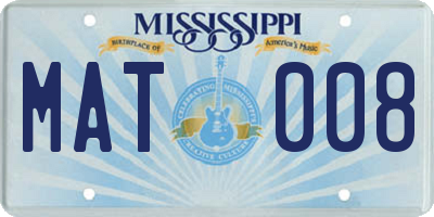 MS license plate MAT008