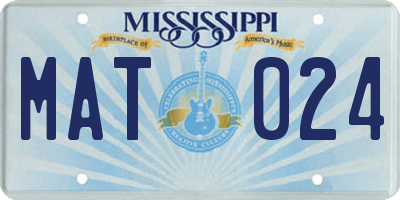 MS license plate MAT024