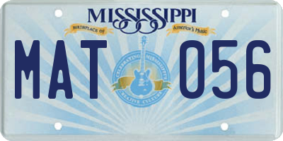 MS license plate MAT056