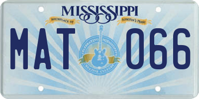 MS license plate MAT066