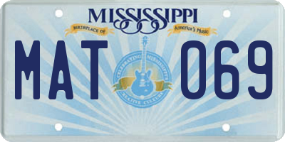 MS license plate MAT069