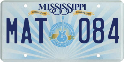 MS license plate MAT084