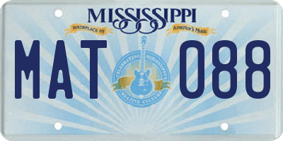 MS license plate MAT088