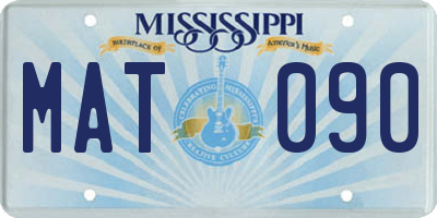 MS license plate MAT090
