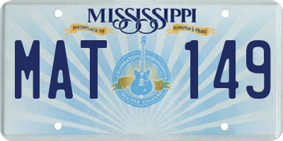 MS license plate MAT149