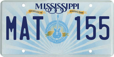 MS license plate MAT155