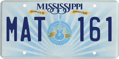 MS license plate MAT161