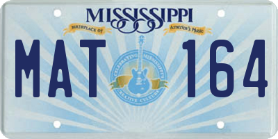 MS license plate MAT164