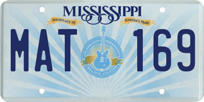 MS license plate MAT169