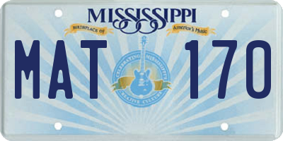 MS license plate MAT170