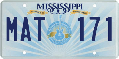 MS license plate MAT171