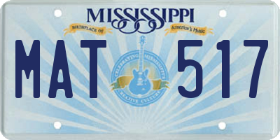 MS license plate MAT517