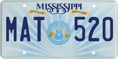MS license plate MAT520