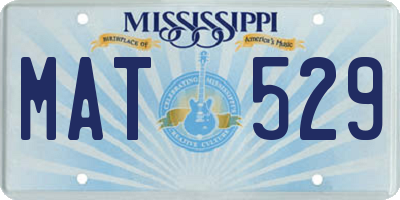MS license plate MAT529