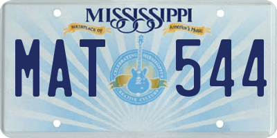 MS license plate MAT544