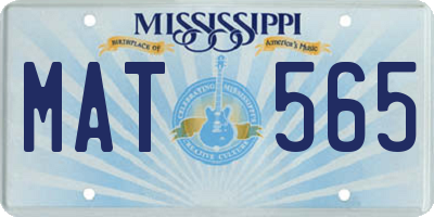 MS license plate MAT565