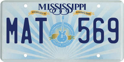 MS license plate MAT569