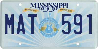 MS license plate MAT591