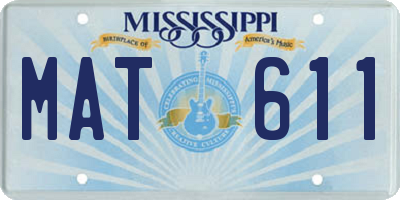 MS license plate MAT611