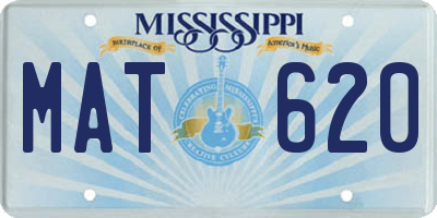 MS license plate MAT620