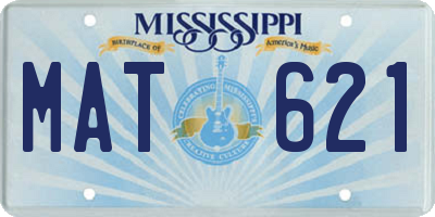 MS license plate MAT621
