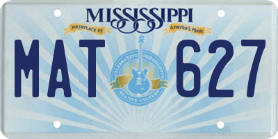 MS license plate MAT627