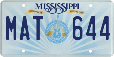 MS license plate MAT644
