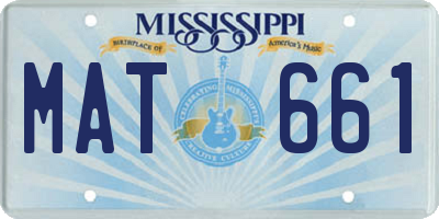 MS license plate MAT661