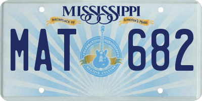 MS license plate MAT682