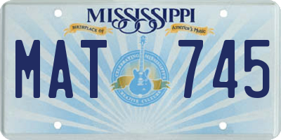 MS license plate MAT745