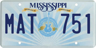 MS license plate MAT751