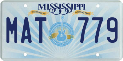 MS license plate MAT779