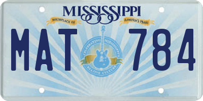 MS license plate MAT784