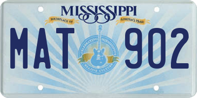 MS license plate MAT902