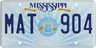 MS license plate MAT904