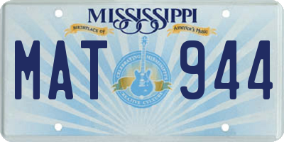 MS license plate MAT944