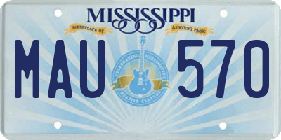 MS license plate MAU570